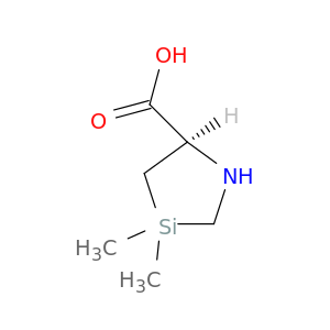 1-Aza-3-silacyclopentane-5-carboxylicacid, 3,3-dimethyl-, (5R)-