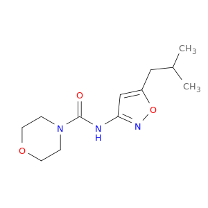 4-Morpholinecarboxamide, N-[5-(2-methylpropyl)-3-isoxazolyl]-