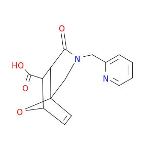 4-Oxo-3-(pyridin-2-ylmethyl)-10-oxa-3-azatricyclo[5.2.1.0~1,5~]dec-8-ene-6-carboxylic Acid