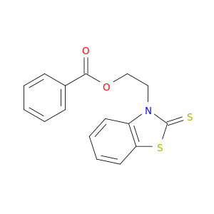 2(3H)-Benzothiazolethione,3-[2-(benzoyloxy)ethyl]-