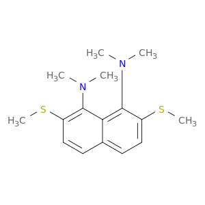 1,8-Naphthalenediamine, N,N,N',N'-tetramethyl-2,7-bis(methylthio)-