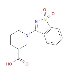 1-(1,1-Dioxidobenzo[d]isothiazol-3-yl)piperidine-3-carboxylic acid