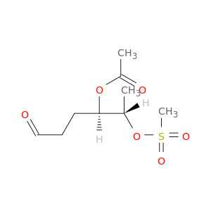 Hexanal, 4-(acetyloxy)-5-[(methylsulfonyl)oxy]-, (4R,5S)-