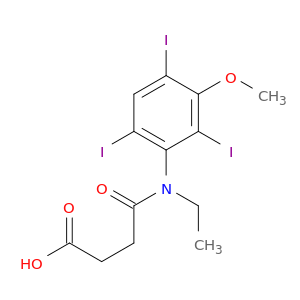 4-[ethyl(2,4,6-triiodo-3-methoxyphenyl)amino]-4-oxobutanoic acid