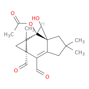 Cycloprop[f]indene-1a,2(1H)-dicarboxaldehyde,6-(acetyloxy)-3,4,5,5a,6,6a-hexahydro-5a-hydroxy-4,4,6a-trimethyl-, [1aR-(1aa,5aa,6b,6aa)]- (9CI)