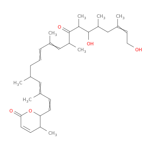 2H-Pyran-2-one,6-(14,19-dihydroxy-3,5,9,11,13,15,17-heptamethyl-12-oxo-1,3,7,9,17-nonadecapentaenyl)-5,6-dihydro-5-methyl-(9CI)