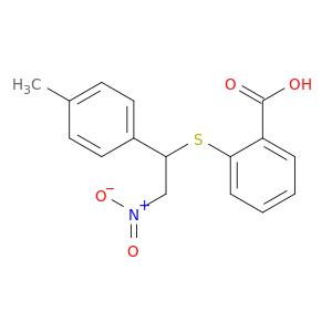 Benzoic acid, 2-[[1-(4-methylphenyl)-2-nitroethyl]thio]-