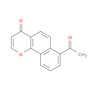 4H-Naphtho[1,2-b]pyran-4-one, 7-acetyl-
