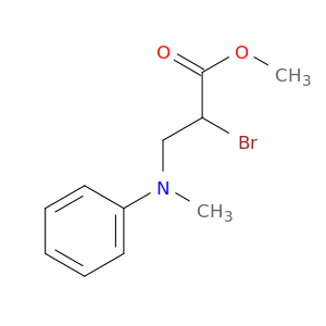 Propanoic acid, 2-bromo-3-(methylphenylamino)-, methyl ester