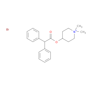 Piperidinium, 4-[(diphenylacetyl)oxy]-1,1-dimethyl-, bromide
