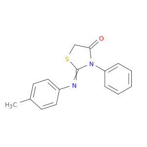 4-Thiazolidinone, 2-[(4-methylphenyl)imino]-3-phenyl-