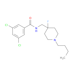 Benzamide, N-[(1-butyl-4-fluoro-4-piperidinyl)methyl]-3,5-dichloro-