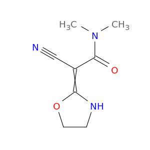 Acetamide, 2-cyano-N,N-dimethyl-2-(2-oxazolidinylidene)-