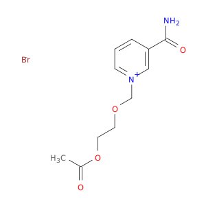 Pyridinium, 1-[[2-(acetyloxy)ethoxy]methyl]-3-(aminocarbonyl)-, bromide