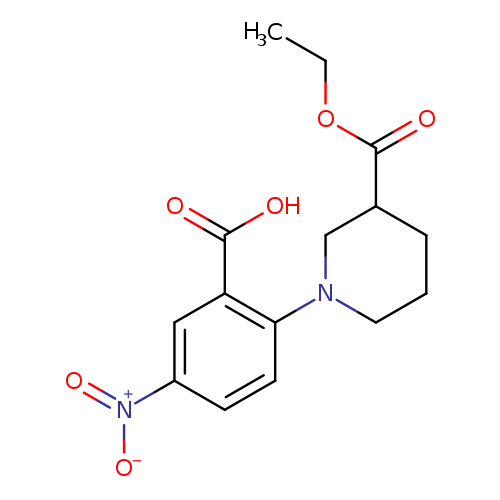 3-Piperidinecarboxylic acid, 1-(2-carboxy-4-nitrophenyl)-, 3-ethyl ester