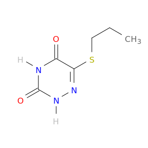 1,2,4-Triazine-3,5(2H,4H)-dione, 6-(propylthio)-