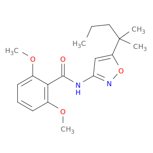 Benzamide, N-[5-(1,1-dimethylbutyl)-3-isoxazolyl]-2,6-dimethoxy-