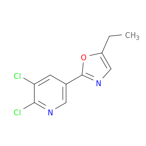 Pyridine, 2,3-dichloro-5-(5-ethyl-2-oxazolyl)-