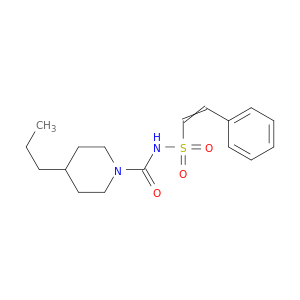 1-Piperidinecarboxamide, N-[(2-phenylethenyl)sulfonyl]-4-propyl-
