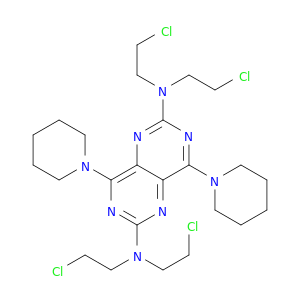 N2,N2,N6,N6-四(2-氯乙基)-4,8-​​DI-1-哌啶基吡啶[5,4-D]嘧啶-2,6-二胺
