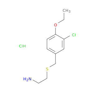Ethanamine, 2-[[(3-chloro-4-ethoxyphenyl)methyl]thio]-, hydrochloride