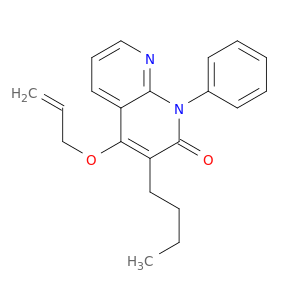 1,8-Naphthyridin-2(1H)-one, 3-butyl-1-phenyl-4-(2-propenyloxy)-