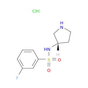 (S)-3-Fluoro-N-(pyrrolidin-3-yl)benzenesulfonamide hydrochloride