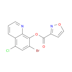 3-Isoxazolecarboxylic acid, 7-bromo-5-chloro-8-quinolinyl ester