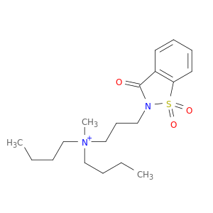 DIBUTYL-METHYL-[3-(7,9,9-TRIOXO-9-THIA-8-AZABICYCLO[4.3.0]NONA-1,3,5-TRIEN-8-YL)PROPYL]AZANIUM