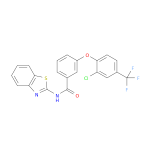 Benzamide, N-2-benzothiazolyl-3-[2-chloro-4-(trifluoromethyl)phenoxy]-