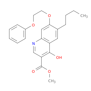 3-Quinolinecarboxylicacid, 6-butyl-4-hydroxy-7-(2-phenoxyethoxy)-, methyl ester