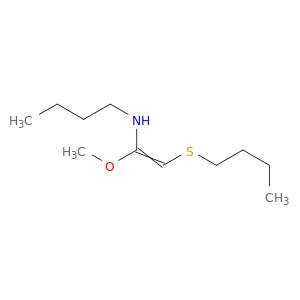 1-Butanamine, N-[2-(butylthio)-1-methoxyethenyl]-