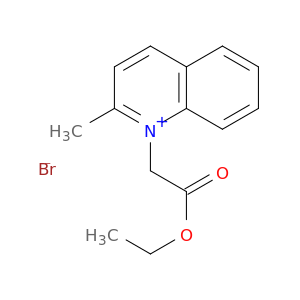 Quinolinium, 1-(2-ethoxy-2-oxoethyl)-2-methyl-, bromide