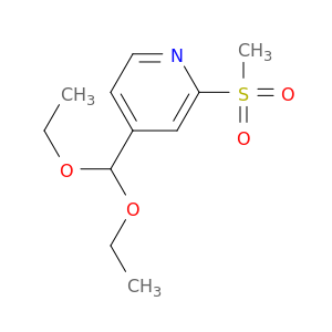 Pyridine, 4-(diethoxymethyl)-2-(methylsulfonyl)-
