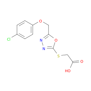 Acetic acid, [[5-[(4-chlorophenoxy)methyl]-1,3,4-oxadiazol-2-yl]thio]-