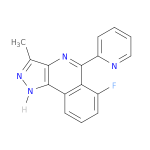 1H-Pyrazolo[4,3-c]isoquinoline, 6-fluoro-3-methyl-5-(2-pyridinyl)-