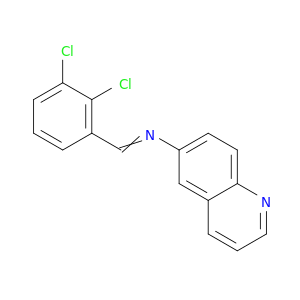 6-Quinolinamine, N-[(2,3-dichlorophenyl)methylene]-