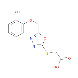 Acetic acid, [[5-[(2-methylphenoxy)methyl]-1,3,4-oxadiazol-2-yl]thio]-