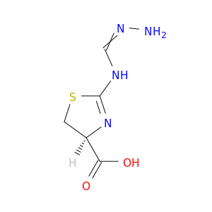 4-Thiazolecarboxylicacid, 2-[(aminoiminomethyl)amino]-4,5-dihydro-, (S)- (9CI)