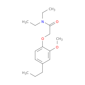 N,N-diethyl-2-(2-methoxy-4-propyl-phenoxy)acetamide