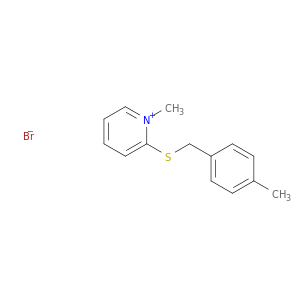 Pyridinium, 1-methyl-2-[[(4-methylphenyl)methyl]thio]-, bromide