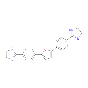 1H-Imidazole, 2,2'-(2,5-furandiyldi-4,1-phenylene)bis[4,5-dihydro-