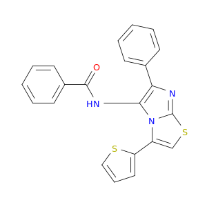 Benzamide, N-[6-phenyl-3-(2-thienyl)imidazo[2,1-b]thiazol-5-yl]-