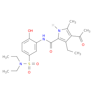 4-Acetyl-N-[5-[(diethylamino)sulfonyl]-2-hydroxyphenyl]-3-ethyl-5-methyl-1H-pyrrole-2-carboxamide