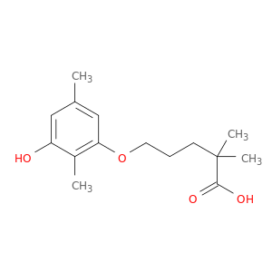 Pentanoic acid, 5-(hydroxy-2,5-dimethylphenoxy)-2,2-dimethyl-