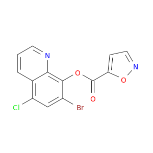 5-Isoxazolecarboxylic acid, 7-bromo-5-chloro-8-quinolinyl ester