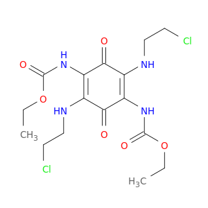 ETHYL N-[2,5-BIS(2-CHLOROETHYLAMINO)-4-(ETHOXYCARBONYLAMINO)-3,6-DIOXO-1-CYCLOHEXA-1,4-DIENYL]CARBAMATE