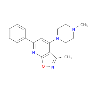 Isoxazolo[5,4-b]pyridine, 3-methyl-4-(4-methyl-1-piperazinyl)-6-phenyl-