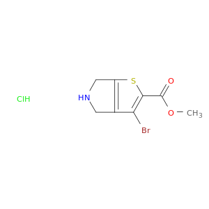 Methyl 3-bromo-4H,5H,6H-thieno[2,3-c]pyrrole-2-carboxylate hydrochloride