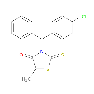 4-Thiazolidinone, 3-[(4-chlorophenyl)phenylmethyl]-5-methyl-2-thioxo-